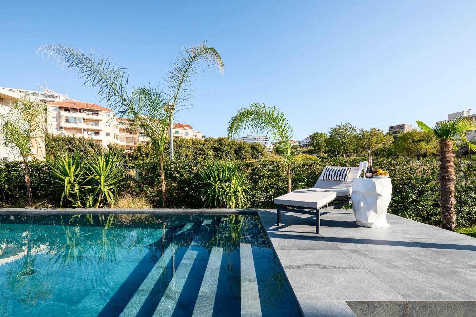 New Luxury Apartment With Private Heated Pool And Amazing Terrace With Seaview Сплит Экстерьер фото
